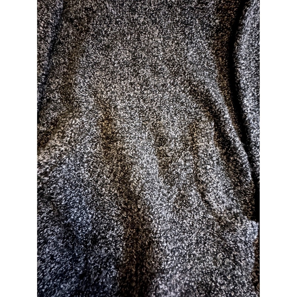 Jones New York Signature Cowl Neck Boucle Sweater Black White Marled Pullover M - Picture 5 of 7